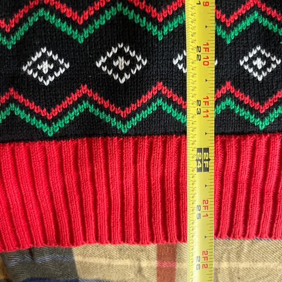 Spencer's Men's Skull Santa Candy CaneLight Up Holiday Sweater Size Medium - Picture 9 of 9